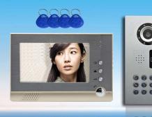 豪华别墅密码刷卡对讲可带4录摄像头XHYN-V7DVR-FM